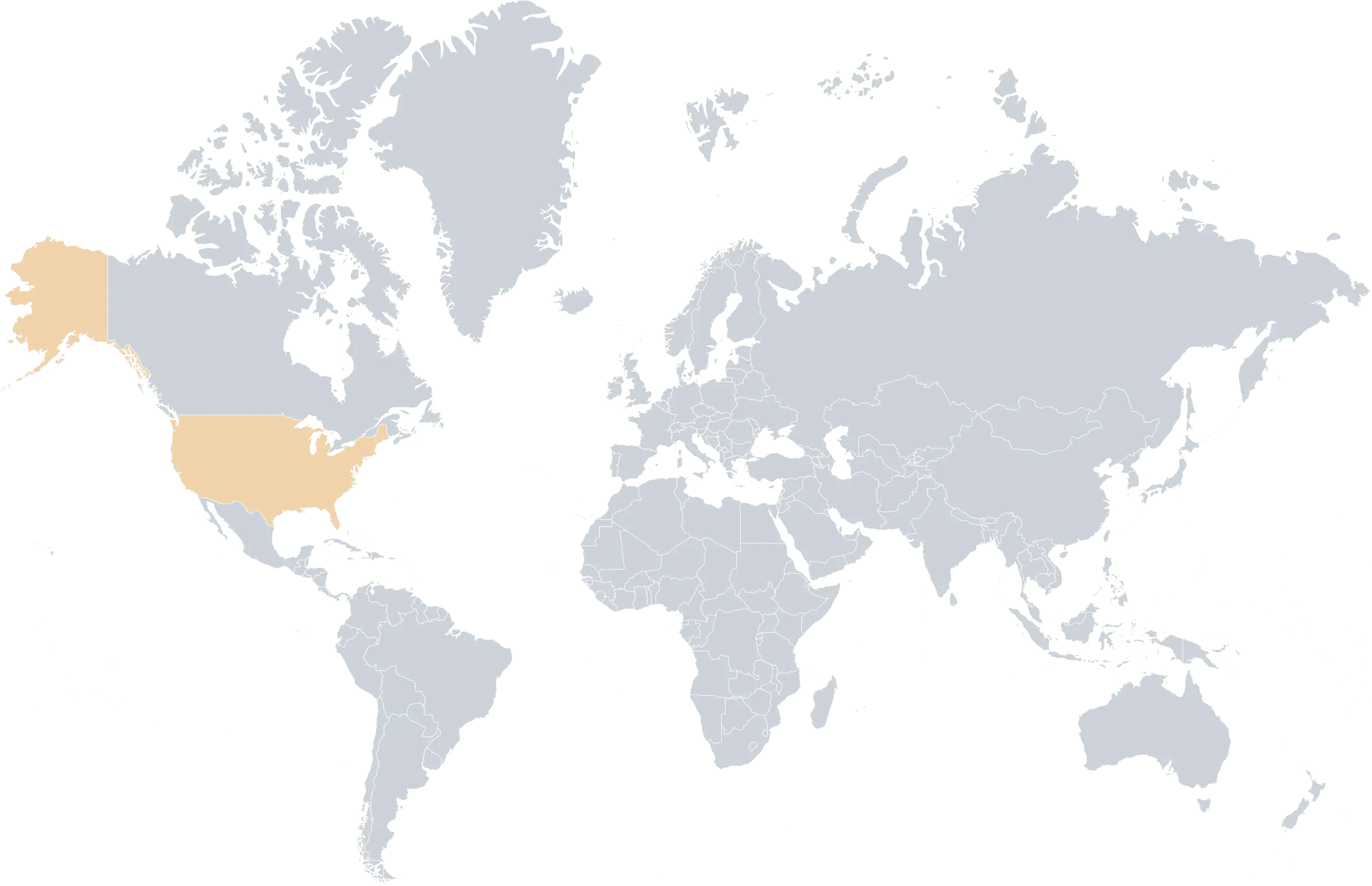 World map of secured offers